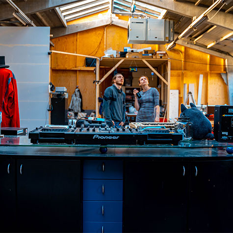 View from the DJ booth